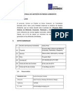 Informe Final de Gestión en Medio Ambiente