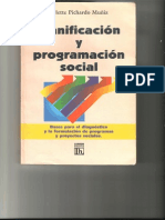 Pichardo Muñiz (1997) Planificación y Progr Amación Social, Cap. IV, V y VI