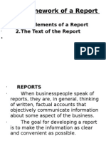 Framework of A Report