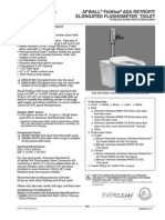 American Standard Wall Mount Water Closet SpecSheet - 4946