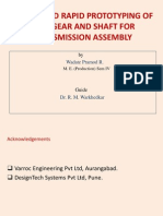 Rapid Prototyping of Gear & Shaft For Transmission Assembly