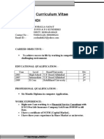 Curriculum Vitae Hilal Mahdi: Career Objective