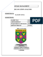 Retail Managment Store Location Analysis