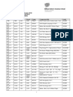 External Exam Timetable (Jan 2010 Series)