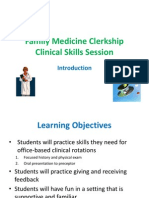 Family Medicine Clinical Skills Session 2014