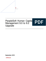 PeopleSoft Human Capital Management 9.0 To 9.2 Upgrade