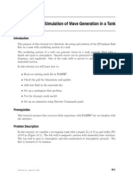 Tutorial 10. Simulation of Wave Generation in A Tank: C Fluent Inc. August 18, 2005