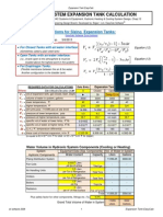 Expansion Tank Sizing Calculation Hydronic System