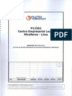 Memoria de Cálculo Terratest - Centro Empresarial Leuro