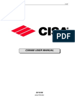 Cisa 9580 User Manual