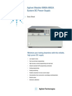 Agilent Models 6690A-6692A System DC Power Supply: Data Sheet