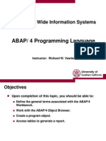 ABAP/ 4 Programming Language: Enterprise Wide Information Systems