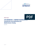 LTE-Advanced Carrier Aggregation Intro For Mobile Device Testing WhitePaper