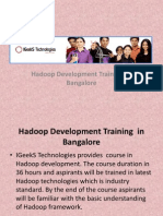 Handoop Training in Bangalore