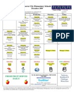 ES - Dec 2009 Lunch Menu