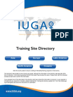 Training Site Directory: Asia Europe Latin America Oceania