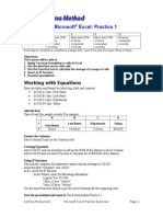 EXCEL Intermediate Practice Activities