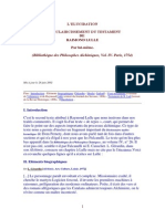 LULLE Raimond - L'Elucidation Ou L'éclaircissement Du Testament