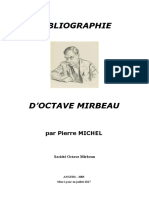 Pierre Michel, "Bibliographie D'octave Mirbeau"