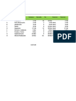 Cronograma Básico en Excel Ejercicio 2 Resuelto