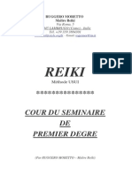 Reiki Seminaire Premier Degré PDF