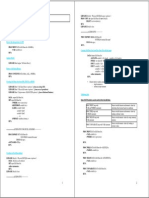 Summary Syntax SAS