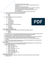 Stoichiometry Worksheet