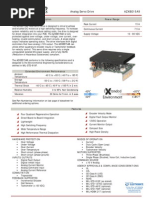 Description Power Range: Analog Servo Drive