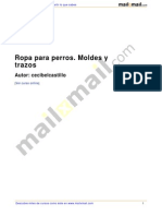 Ropa Perros Moldes Trazos 38446