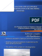 Dynamical Analysis and Allowable Vibration Determination For The Piping Systems