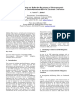 Modeling, Simulation and Reduction Techniques of Electromagnetic Conducted Emission Due To Operation of Power Electronic Converters