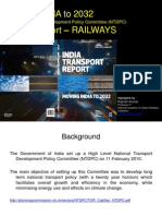 Moving INDIA To 2032 Railway Sector Report of Indian Transport Report (Highlights) - Rajnish Kumar