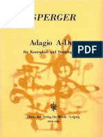 Sperger - Adagio A Dur For DB and String Quartet