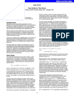 David A. Dickey, North Carolina State Univ., Raleigh, NC: Case Studies in Time Series