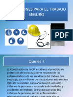 Condiciones para El Trabajo Seguro