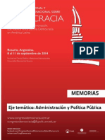 Estado, Administración y Políticas Públicas