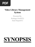 Video Library Management System