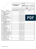 Checklist For Piping Design