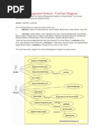 Library Management System - Usecase Diagram: Actors:-Member, Librarian