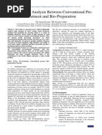 Comparative Analysis Between Conventional Pre-Treatment and Bio-Preparation