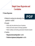 Chapter 10 Simple Linear Regression and Correlation