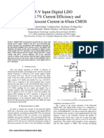 0.5-V Input Digital LDO With 98.7% Current Efficiency and 2.7-ΜA Quiescent Current in 65nm CMOS