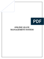 Online Leave Management System