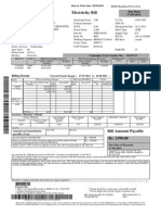 Electricity Bill: Due Date: 17-09-2014