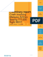 MH17 Dutch Safety Board Preliminary Report