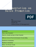 A Presentation On Sales Promotion