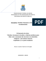 Fichamento 06 (Leandro Aragão) - Direito, Escassez e Escolha, de Gustavo Amaral