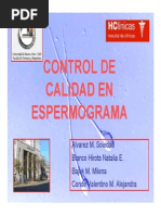 Control de Calidad en Espermograma