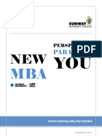 Sunway University College Victoria University, Australia MBA 2010