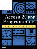 Access 2002 Programming by Example